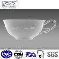 Elegant and hot sale white fine bone china porcelain tea cup wholesale